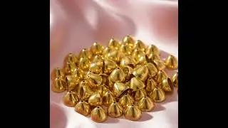 ✨ Golden Plated Small Joker Cap Beads | Premium Gold Beads for Jewelry Making & DIY Crafts 2025 ✨