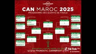 CAN MAROC 2025: PROGRAMME DES QUARTS DE FINALE #afcon2025morocco #coupedafriquedesnations #caf #foot