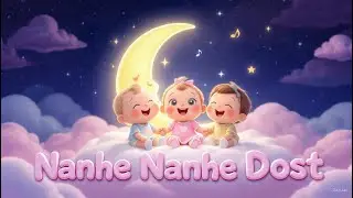 Nanhe Nanhe Dost Hamare | Cute Hindi Lullaby lori for Babies | Lalla Lalli Lullaby