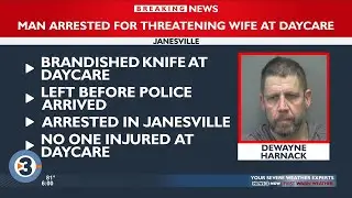 Man who brandished knife, threatened to stab ex-wife at Evansville daycare arrested, police say