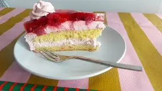 Himbeer-Sahne-Torte Rezept 🍒🍓🎂🍰👨🏻‍🍳🩷💚🫂🍀
