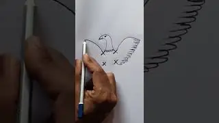 Easy Eagle Drawing 🦅🦅🦅#shorts #ashortaday #eagledrawing