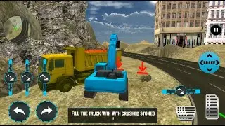 Heavy Excavator Rock Mining: 3D - Stone Cutting Machines - Android Gameplay