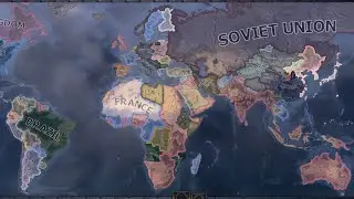 Hearts of Iron IV Timelapse, but United Kingdom annexes its entire British Empire (1921 borders)