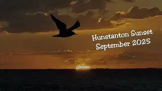 East Coast Sunset. From &lsquo;The Lookout&rsquo; Hunstanton, U. K.  September 2025. Relaxing 
