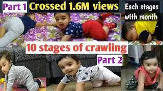 Stages of crawling with month Part2 || महीने के साथ Crawling के चरण