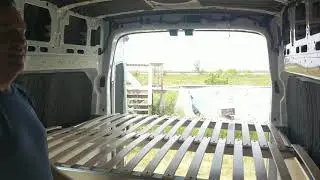 East/West Queen Size Sliding Bed on 2020 Transit