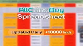 Best AllChinaBuy Spreadsheet - MORE THAN 5000 PRODUCTS
