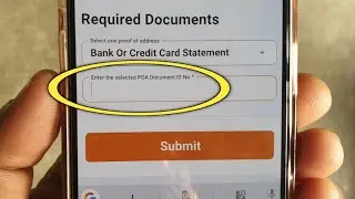 How to Enter Selected POA Document ID Number