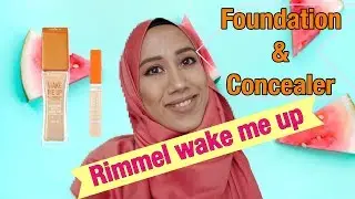RIMMEL wake me up foundation & concealer review | arenaahmad