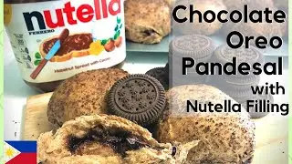 Chocolate Oreo Pandesal with Nutella Filling (By Blankita Cooking)