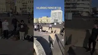 Hilarious Parkour Fail Happens TWICE! #parkour #freerunning