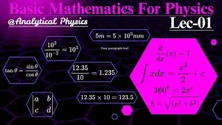 The Prerequisites for #Physics | Essential Math You need to Know