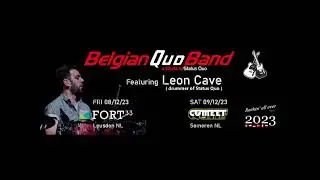 Belgian Quo Band and Leon Cave (Drummer Status Quo) Someren 2023