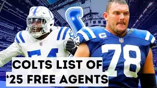 Indianapolis Colts HUGE LIST of 2025 Free Agents - Stay or Leave?