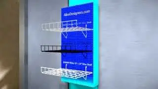 Pegboard Wire Grid Shelf