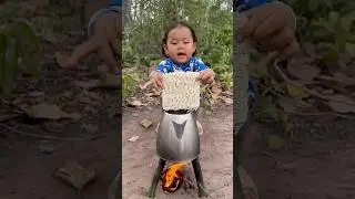 Survival Skills- Single mom show SMART ideas and USEFUL with noodles in forest #camping #bushcraft
