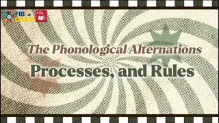 Formal Rules and Rule Writing Phonological Operations and Rules