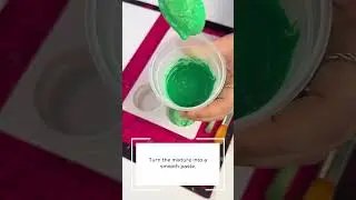 How to Mix Powder Paint Easily! 🎨 Quick Tutorial for Perfect Paint Consistency #kidscrafts #paint