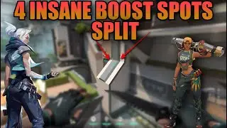 4 INSANE BOOST SPOTS SPLIT ( JETT OR RAZE ) l Valorant