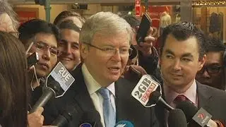 Rudd attacks Brough for 'snide, dirty' fundraising dinner menu