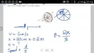 Angular velocity: Questions 4&5