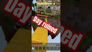 I ruined his day lol #minecraft #minecraftshorts #minecrafthive #minecraftmemes