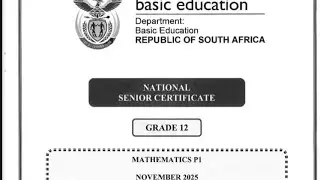 GRADE 12|MATHS P1|NOVEMBER 2025|POSSIBLE MEMO