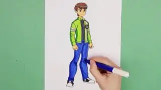 How to draw Ben 10 (Alien Force)