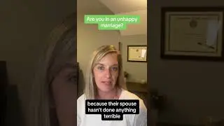 Are you in an unhappy marriage?