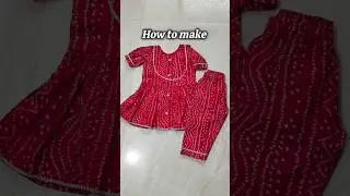 Baby Girl Dress Cutting & Stitching | Simple & Beautiful Kids Dress Design #ytshort #viral