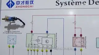 Diesel engine preheating system training board Automotive electrical training equipment