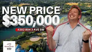 Calgary Real Estate Listings | Modern 1 Bed + Den Condo in Eau Claire | Luxury Living