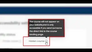 How to change your course accessibility status  All-in-one online course platform&nbsp;I&nbsp;EzyCourse