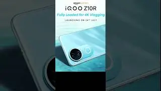 iQOO Z10r 5G Launch 🔥 | 32MP Selfie + Dimensity 7400 + 5700mAh Battery! | Coming 24 July! #iqooz10r