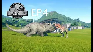 il primo combattimento tra dinosauri ep.4 jurassic world evolution nintendo switch