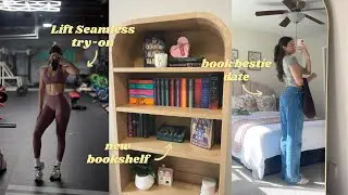 weekly vlog | Gymshark try-on, new bookshelf, Heated Rivalry, book shopping, girls day