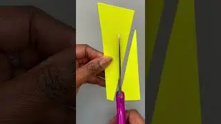 Cutting letter V #shorts #cutting paper #asmr