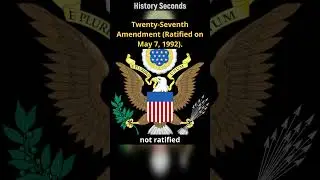 Twenty-Seventh Amendment (Ratified on May 7, 1992)｜US｜ #history #facts #usa
