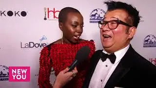 Danai Gurira Talks to Ashley Hume at the Hollywood Beauty Awards