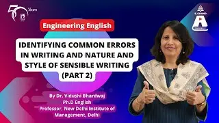 Identifying Common Errors in Writing and Nature and Style of Sensible Writing - 2 | S Chand Academy