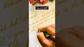 Personalised Letters in Calligraphy ✒️ #calligraphy #moderncalligraphy #calligraphytutorials