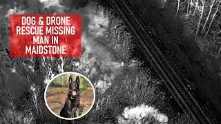 Police dog and drone rescue missing Maidstone man