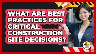 What Are Best Practices For Critical Construction Site Decisions?