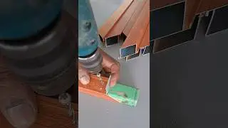 aluminium Fabrication work trick #trending #diy #carpentry #diywood #aluminium #shorts #tools #wood