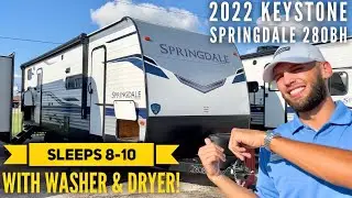 Sleeping for 8-10 with Washer & Dryer | 2022 Keystone Springdale 280BH