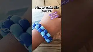 How to make a checkered pattern bracelet! (works with pony beads and seed beads)