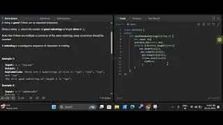 LeetCode 1876 | Substrings of Size 3 with Distinct Characters | Set Approach | DSA in C++ | Day 10