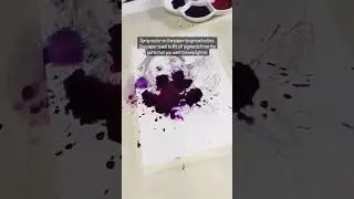 TUTORIAL: Splatter effect with watercolors #shorts #arttutorial