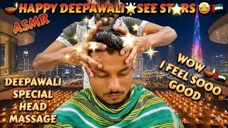 ASMR | Happy Deepavali Head Massage Makes Me see stars ⭐️🪔🎇